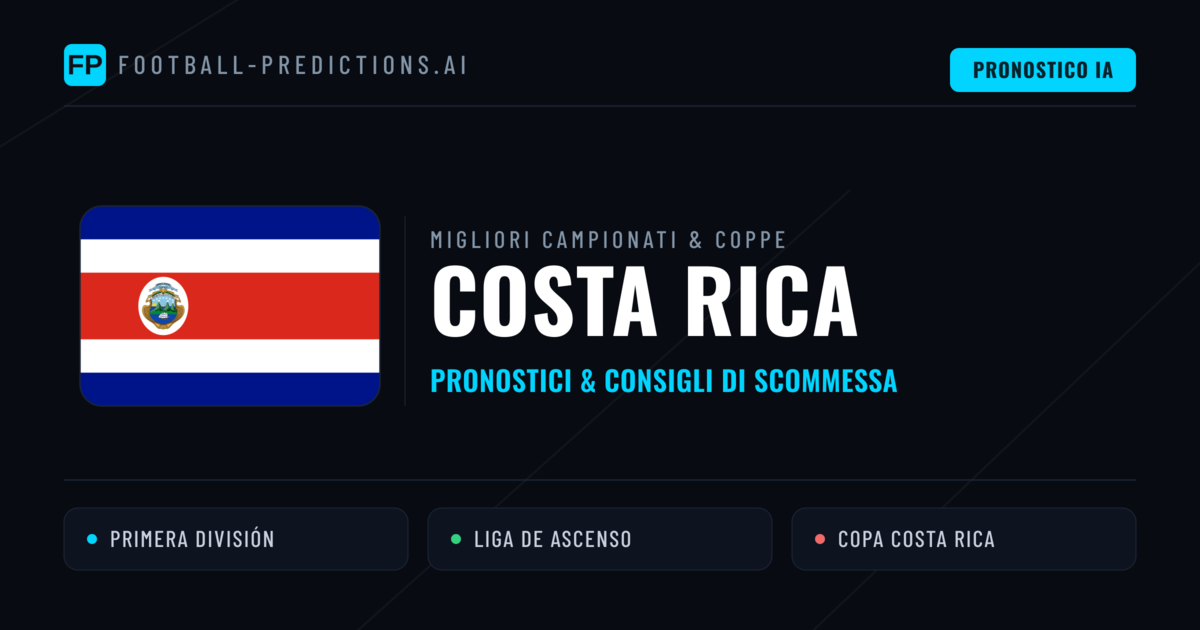 Pronostici Calcio Costa Rica — Scommesse e Consigli