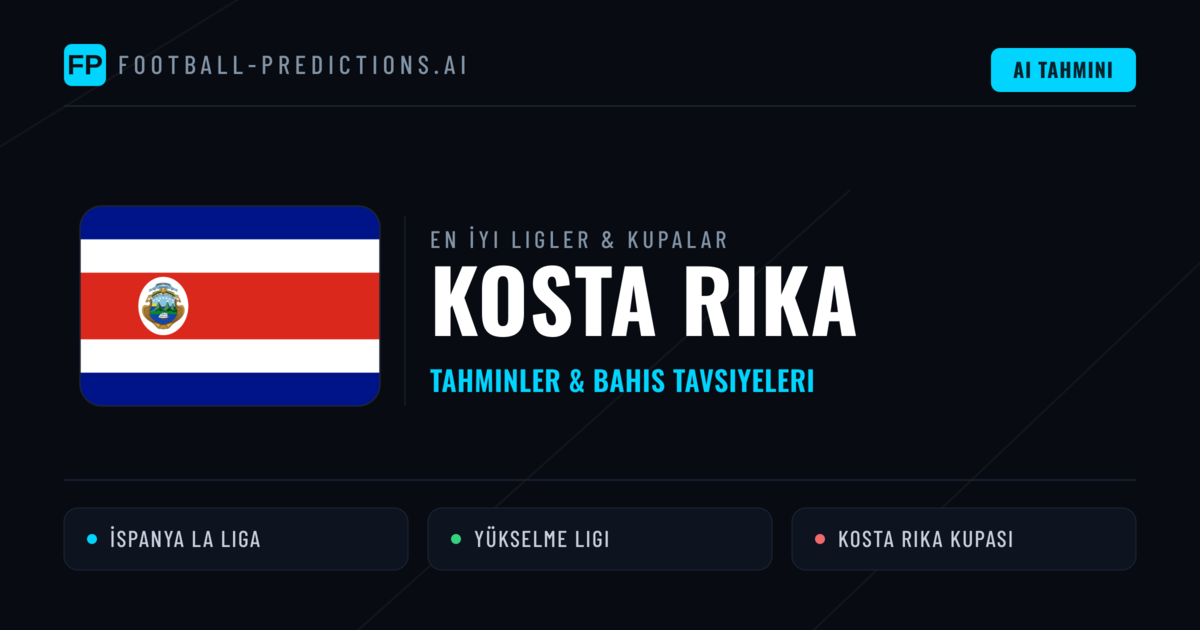 Kosta Rika Futbol Tahminleri & İddaa İpuçları
