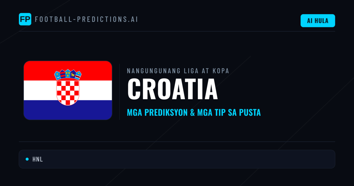 Prediksyon at Tips sa Croatia Football
