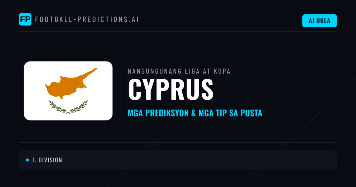 Prediksyon at Tips sa Cyprus Football