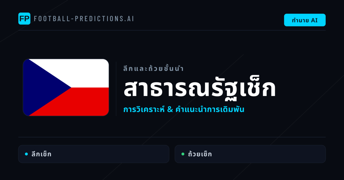 วิเคราะห์บอล สาธารณรัฐเช็ก & วิเคราะห์ผล