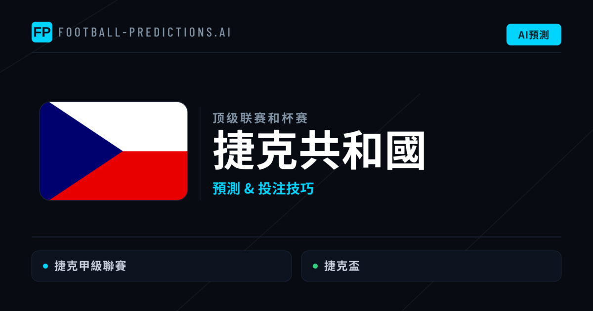 捷克共和國足球賽事預測 — 運彩分析與推薦