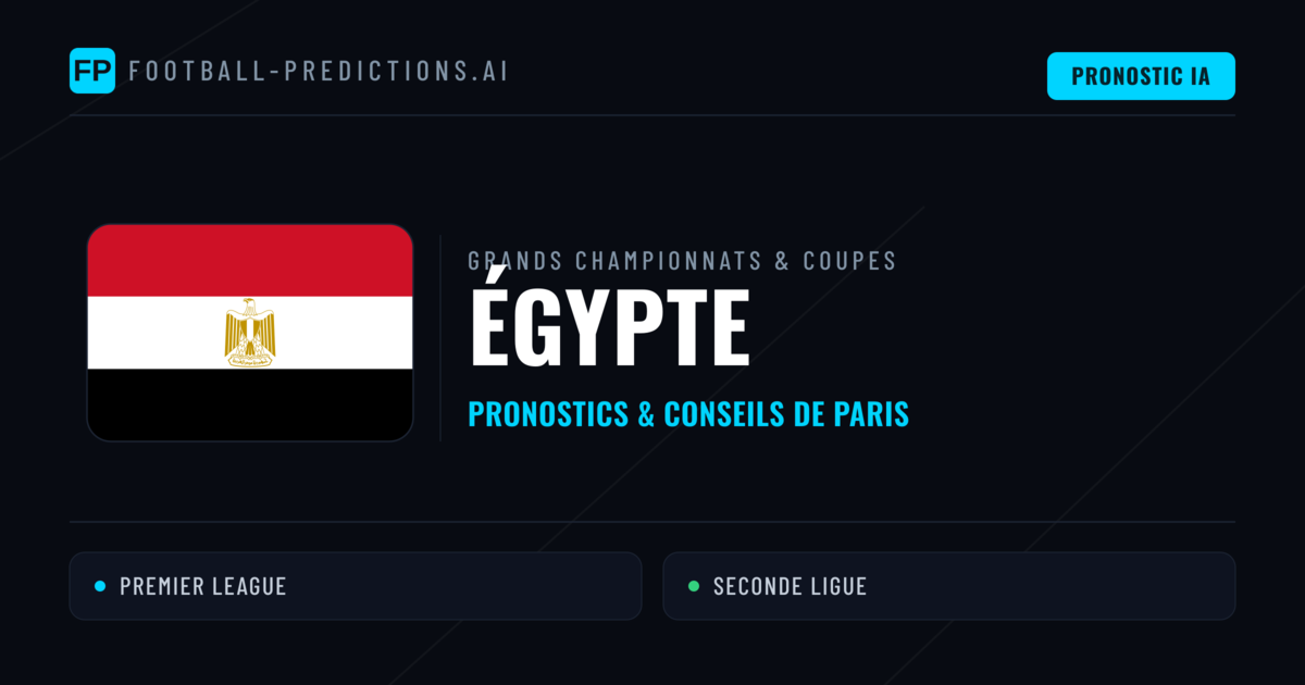 Pronostics football Égypte & Conseils de Paris