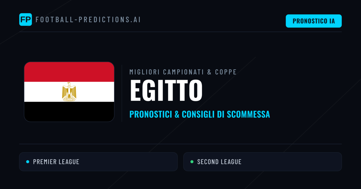 Pronostici Calcio Egitto — Scommesse e Consigli