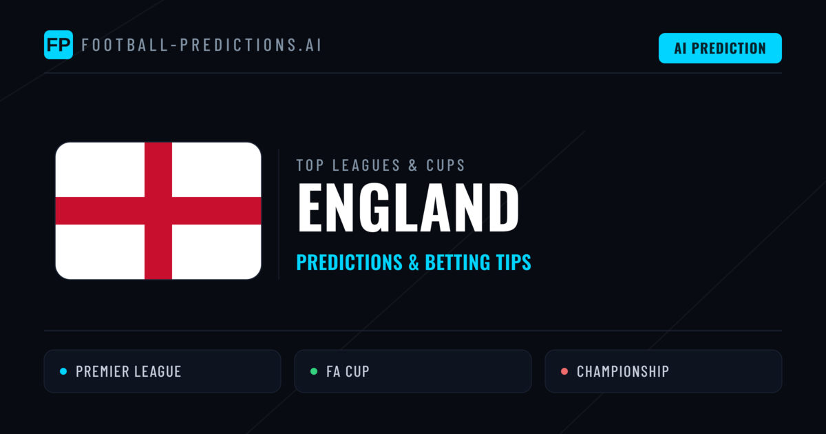 England Football Predictions & Betting Tips