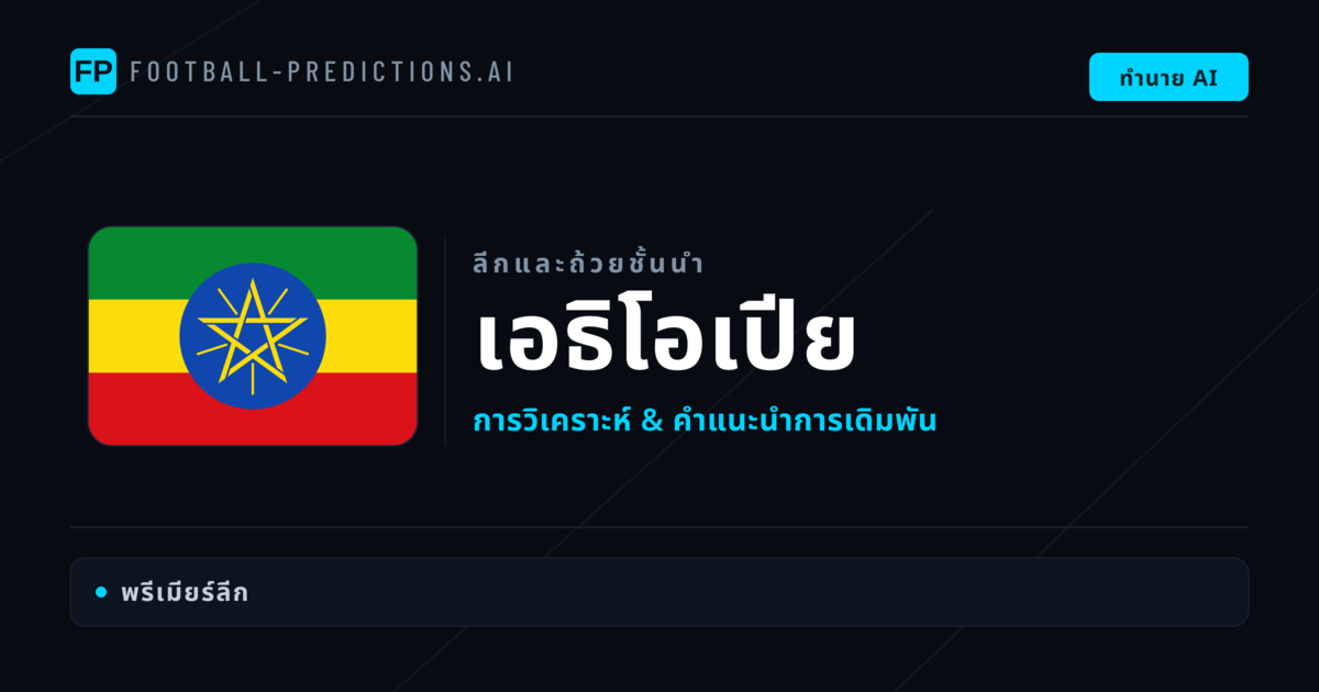 วิเคราะห์บอล เอธิโอเปีย & วิเคราะห์ผล