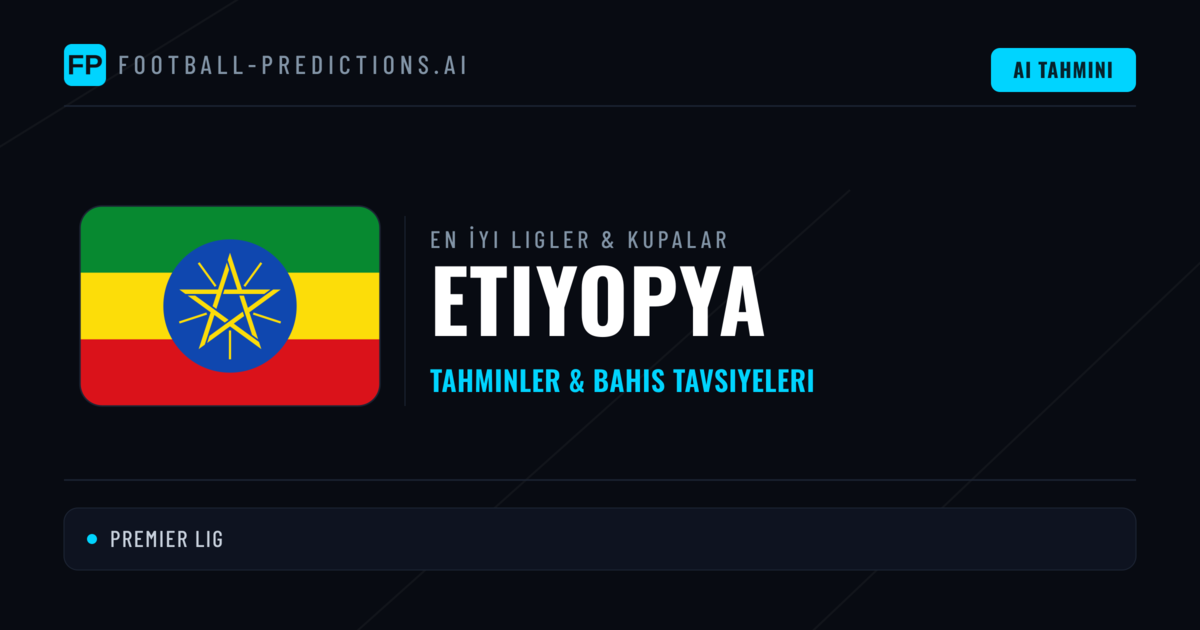 Etiyopya Futbol Tahminleri & İddaa İpuçları