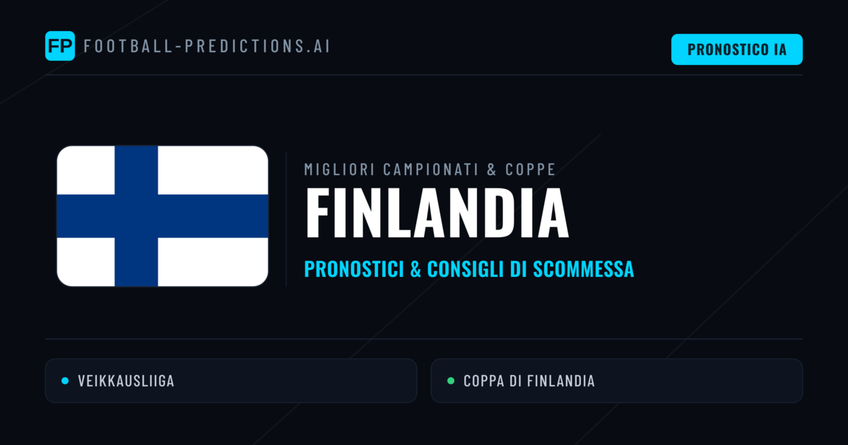 Pronostici Calcio Finlandia — Scommesse e Consigli