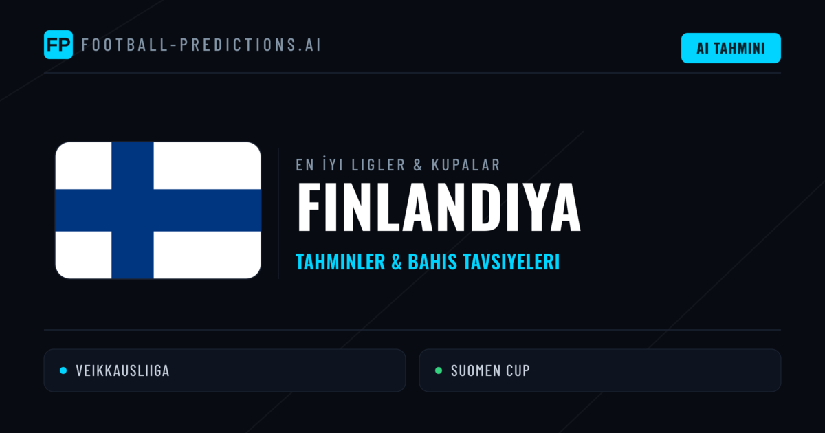 Finlandiya Futbol Tahminleri & İddaa İpuçları