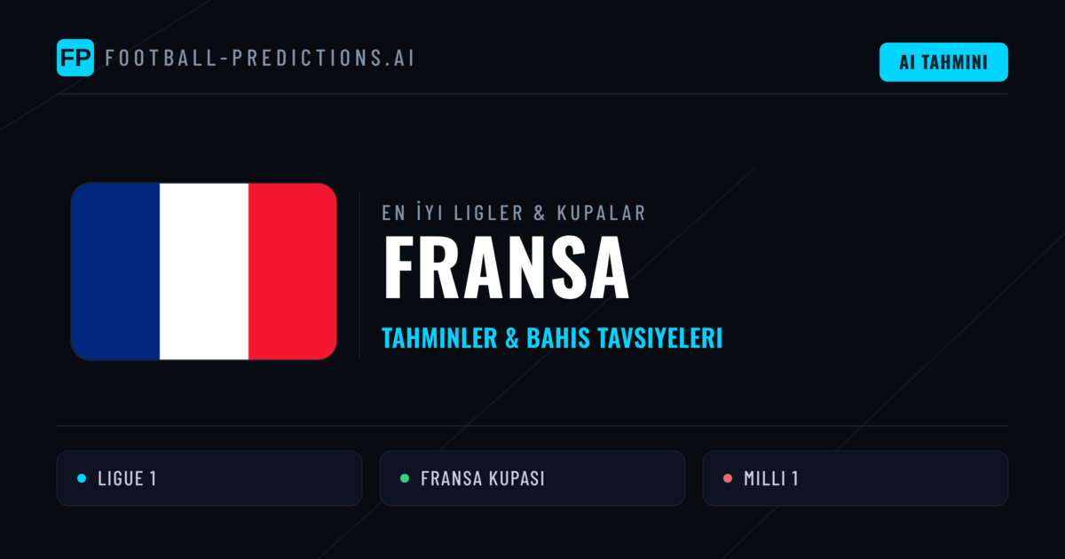 Fransa Futbol Tahminleri & İddaa İpuçları