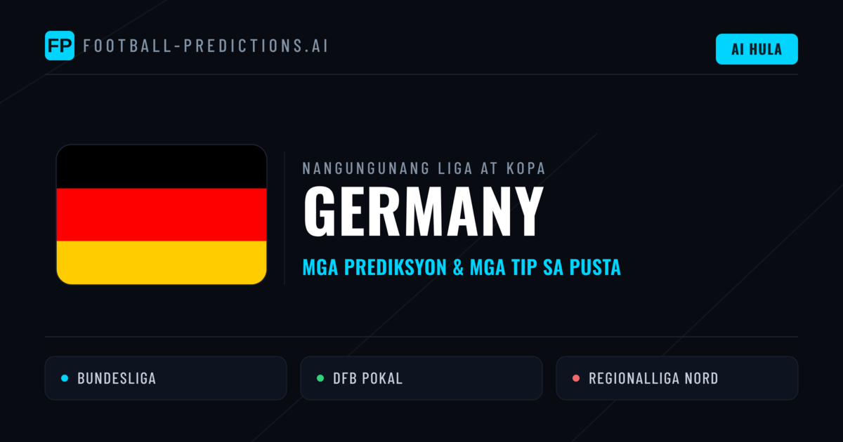 Prediksyon at Tips sa Germany Football