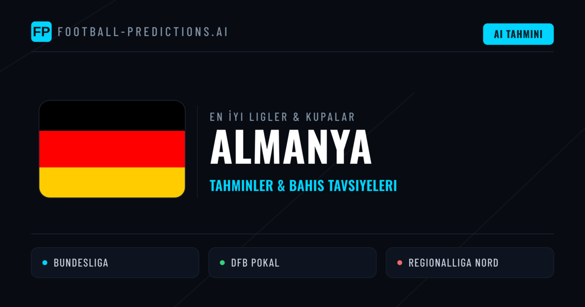 Almanya Futbol Tahminleri & İddaa İpuçları