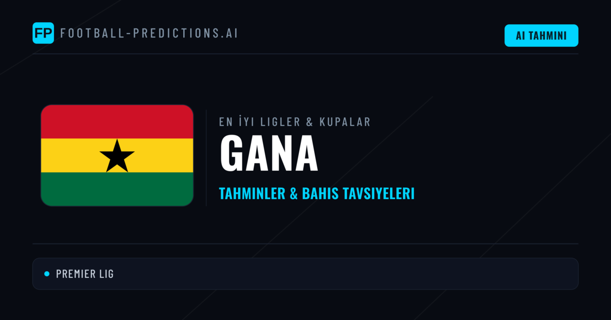 Gana Futbol Tahminleri & İddaa İpuçları