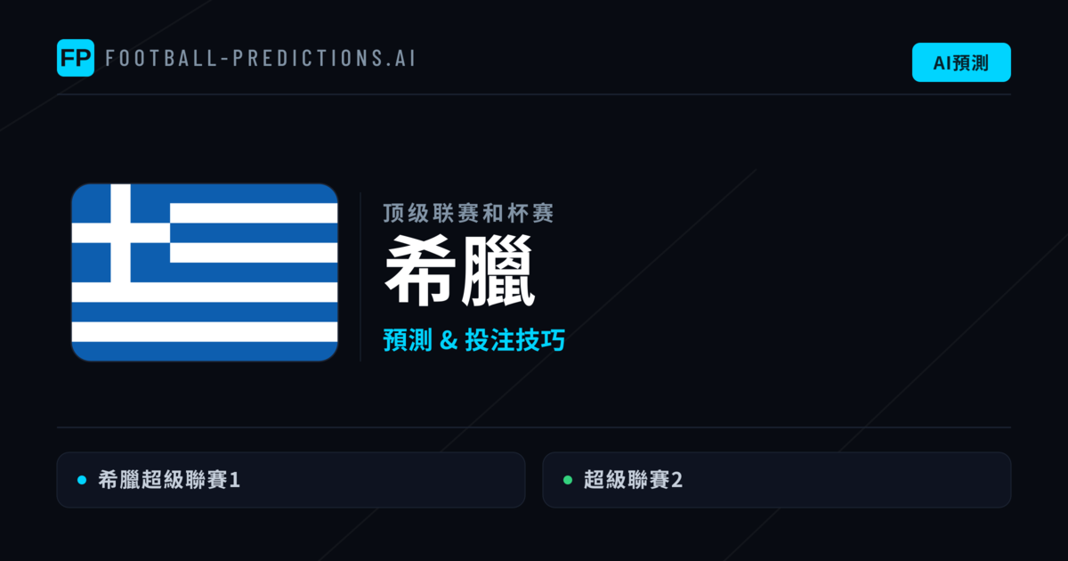 希臘足球賽事預測 — 運彩分析與推薦