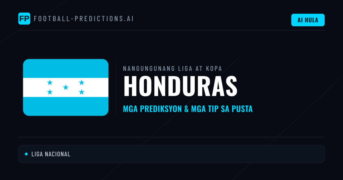 Prediksyon at Tips sa Honduras Football