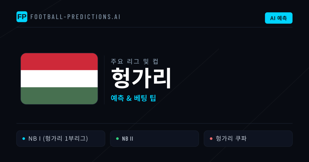 헝가리 축구 예측 & 베팅 팁