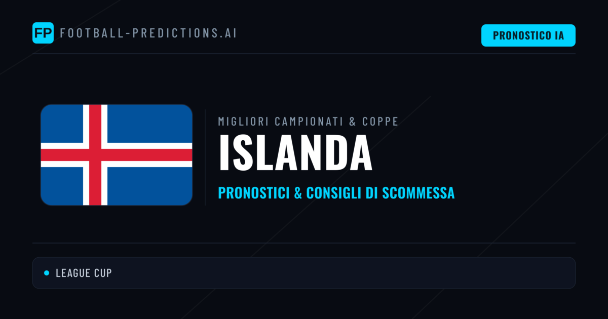 Pronostici Calcio Islanda — Scommesse e Consigli