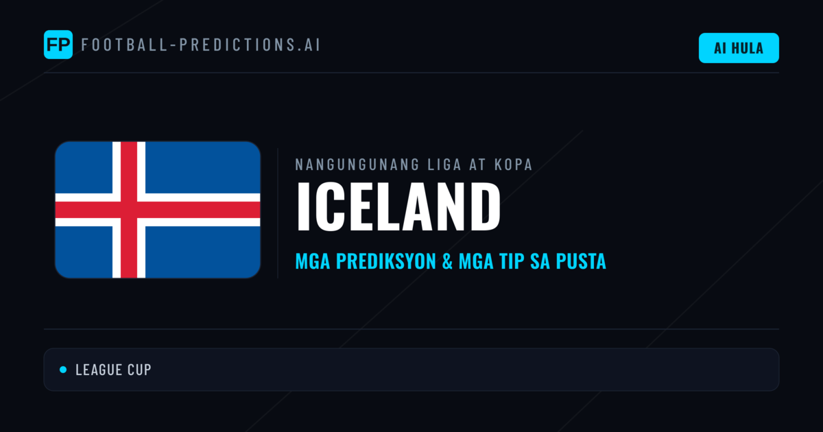 Prediksyon at Tips sa Iceland Football
