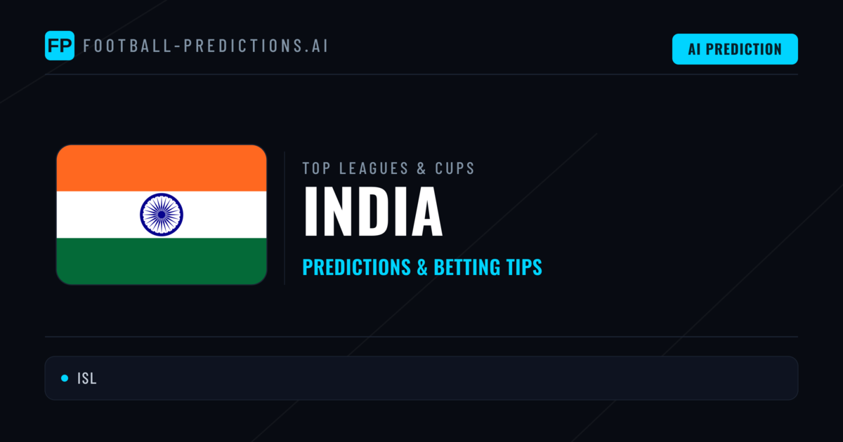 India Football Predictions & Betting Tips
