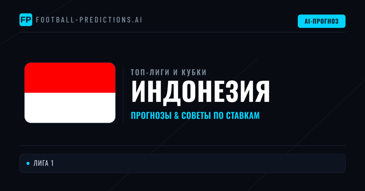 Прогнозы и советы по футболу Индонезия