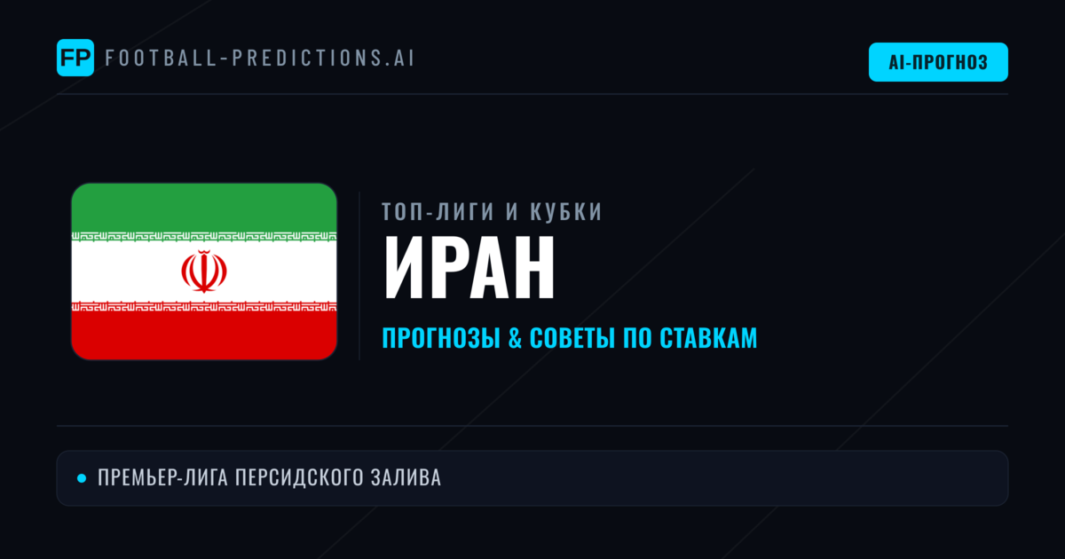 Прогнозы и советы по футболу Иран