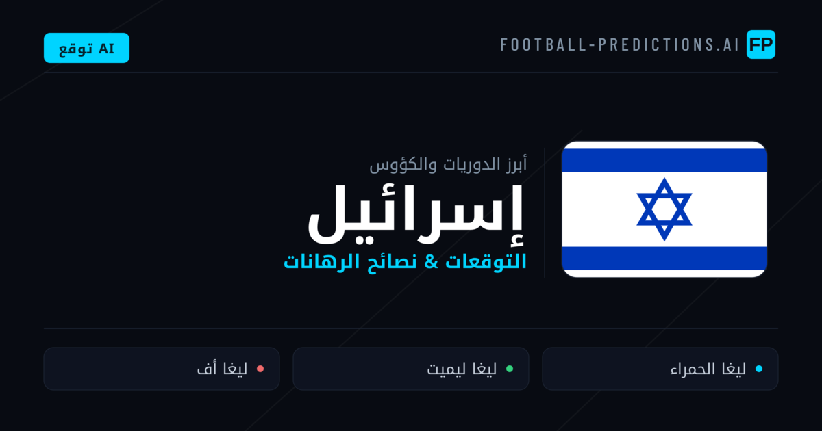 توقعات مباريات كرة القدم إسرائيل — نصائح الرهان
