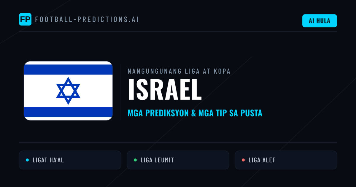 Prediksyon at Tips sa Israel Football
