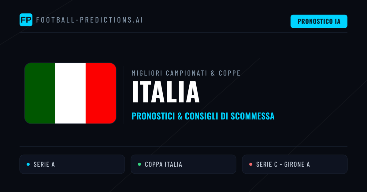 Pronostici Calcio Italia — Scommesse e Consigli