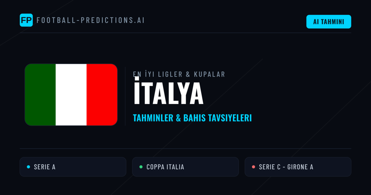İtalya Futbol Tahminleri & İddaa İpuçları