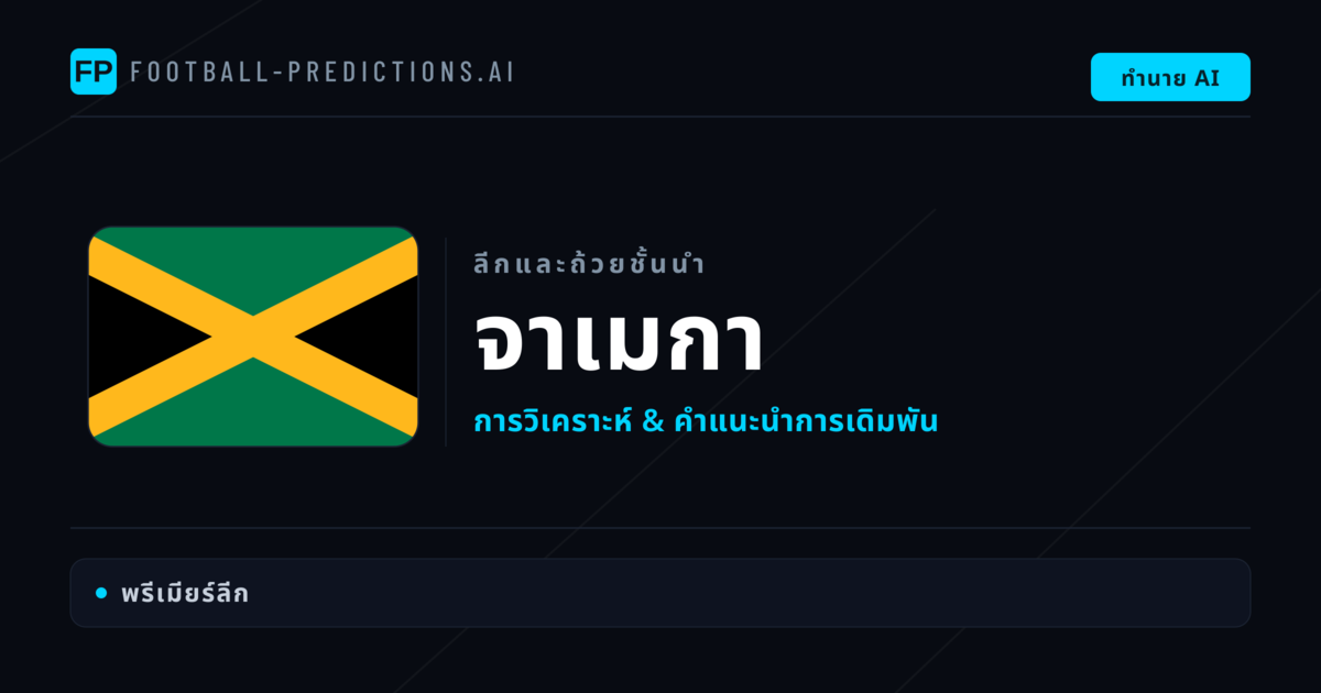 วิเคราะห์บอล จาเมกา & วิเคราะห์ผล