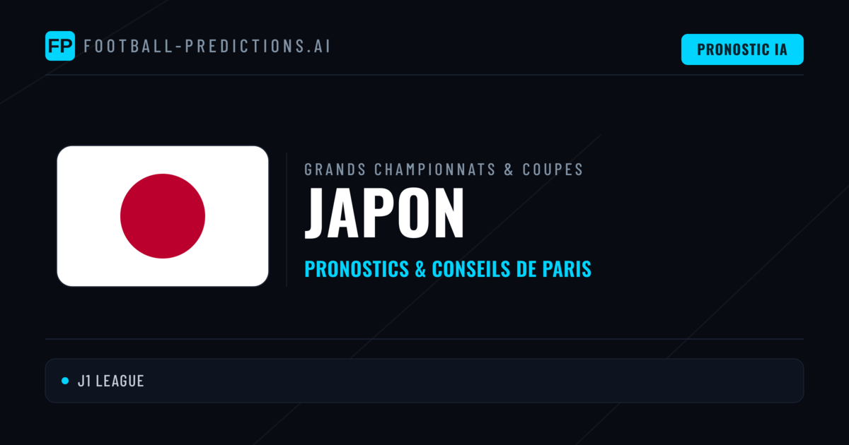 Pronostics football Japon & Conseils de Paris
