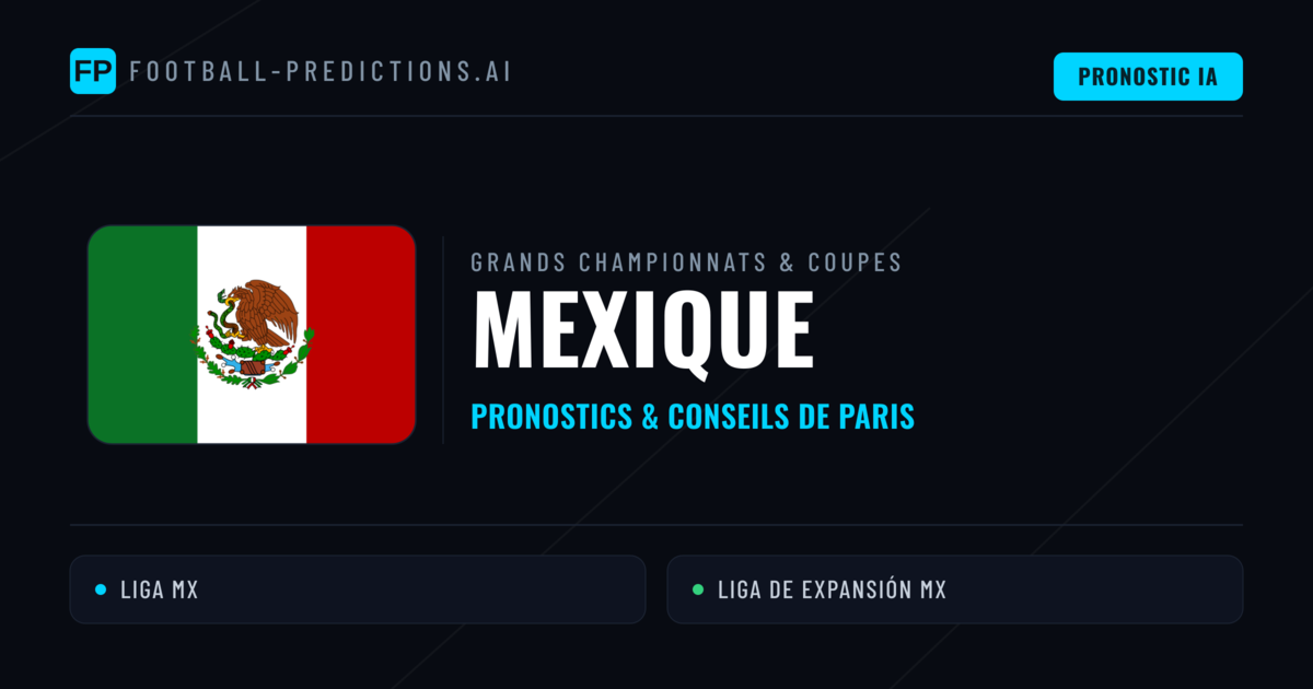 Pronostics football Mexique & Conseils de Paris