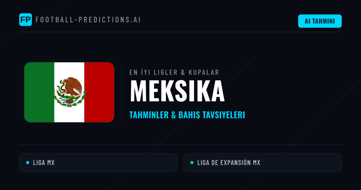 Meksika Futbol Tahminleri & İddaa İpuçları