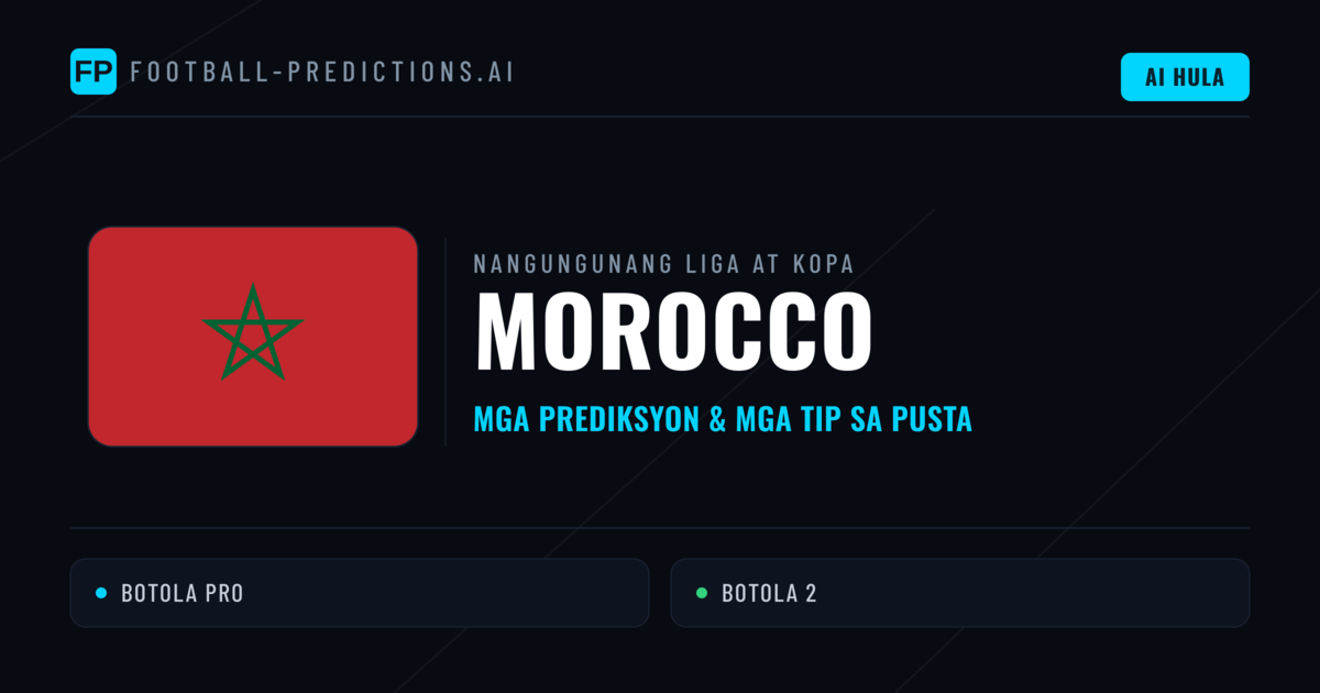 Prediksyon at Tips sa Morocco Football