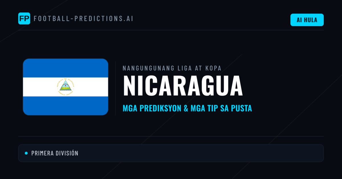 Prediksyon at Tips sa Nicaragua Football