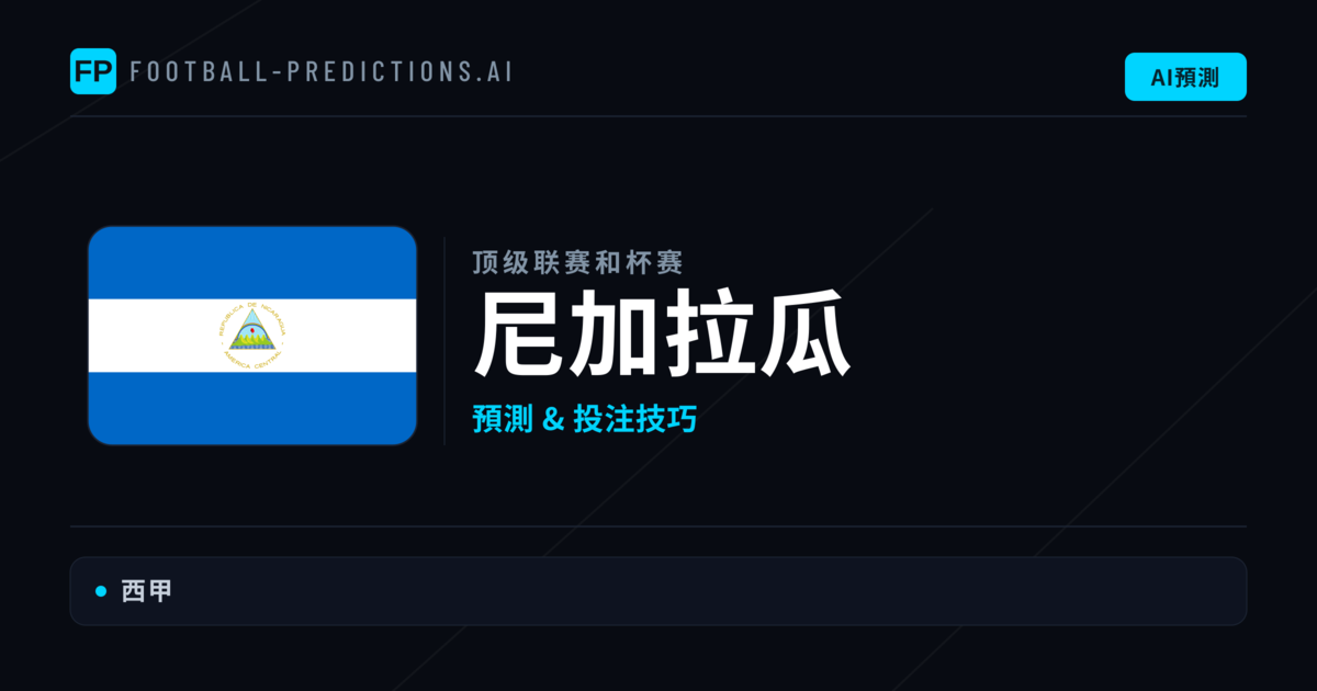 尼加拉瓜足球賽事預測 — 運彩分析與推薦