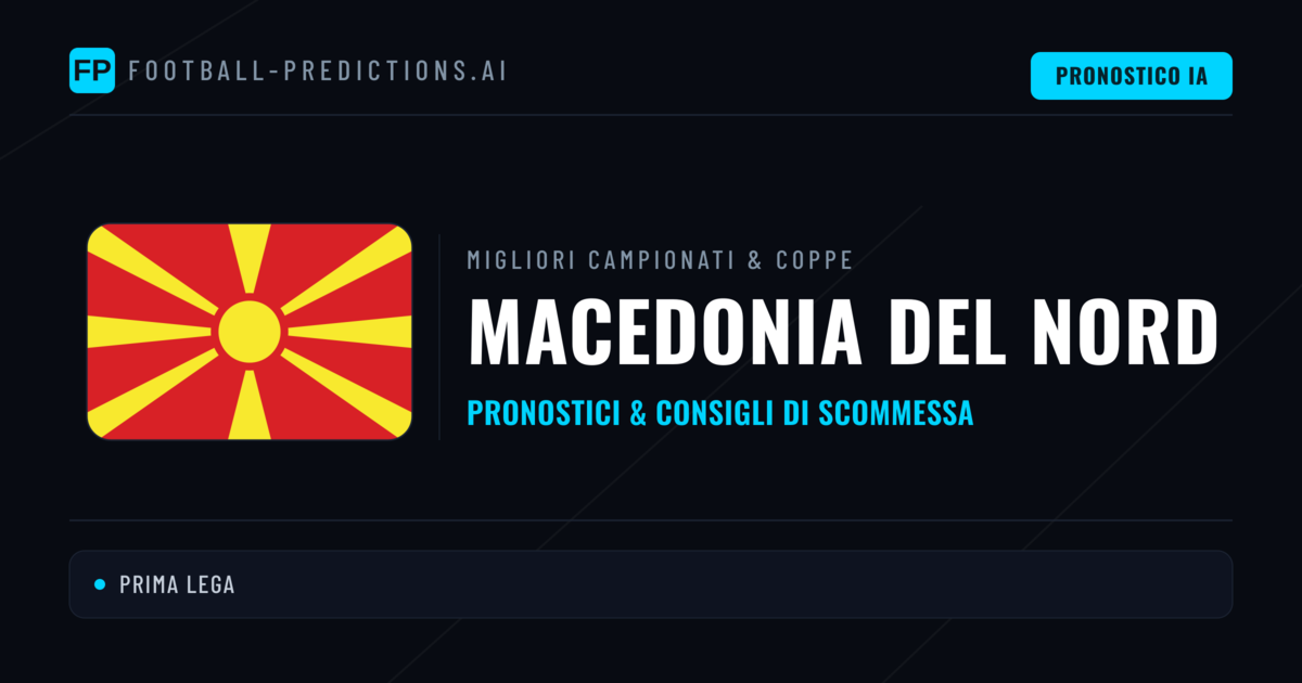 Pronostici Calcio Macedonia del Nord — Scommesse e Consigli