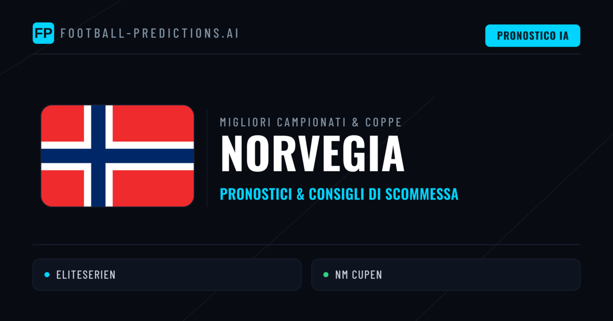 Pronostici Calcio Norvegia — Scommesse e Consigli
