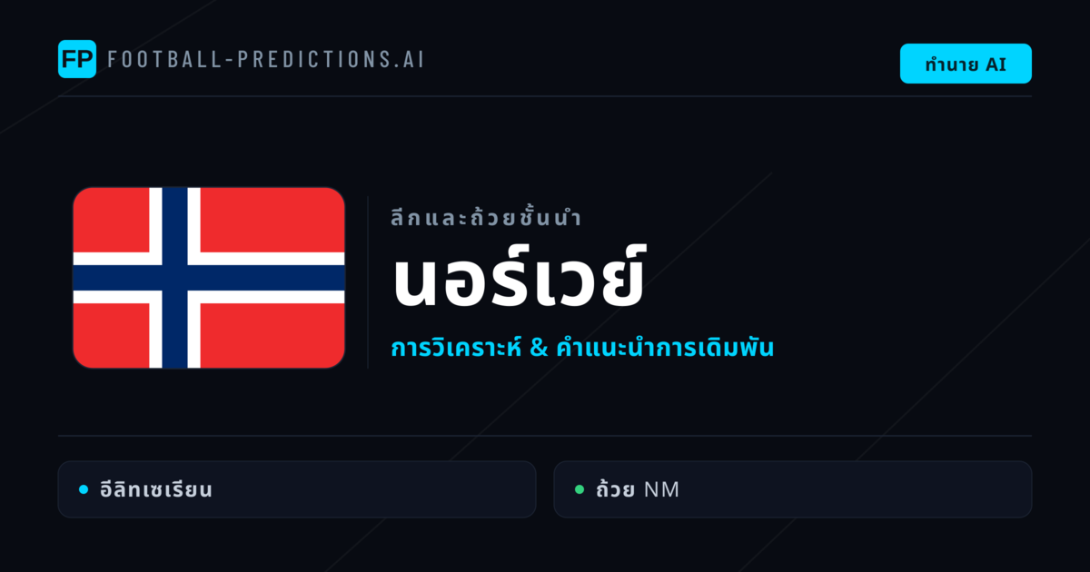 วิเคราะห์บอล นอร์เวย์ & วิเคราะห์ผล
