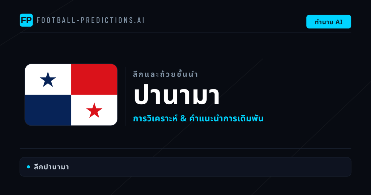 วิเคราะห์บอล ปานามา & วิเคราะห์ผล