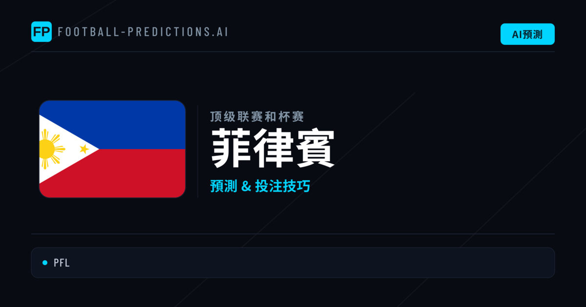 菲律賓足球賽事預測 — 運彩分析與推薦