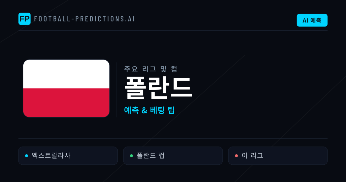 폴란드 축구 예측 & 베팅 팁