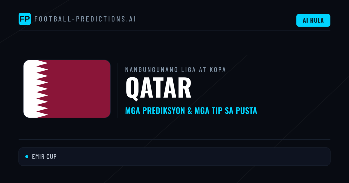 Prediksyon at Tips sa Qatar Football
