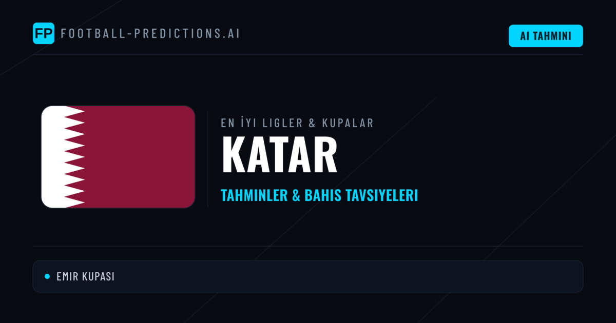 Katar Futbol Tahminleri & İddaa İpuçları