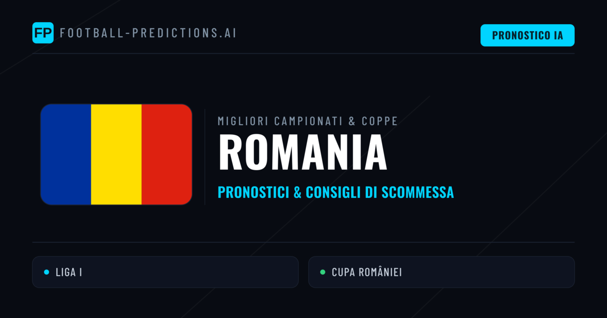 Pronostici Calcio Romania — Scommesse e Consigli