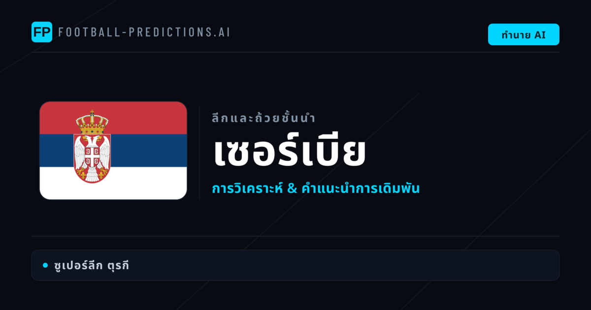 วิเคราะห์บอล เซอร์เบีย & วิเคราะห์ผล
