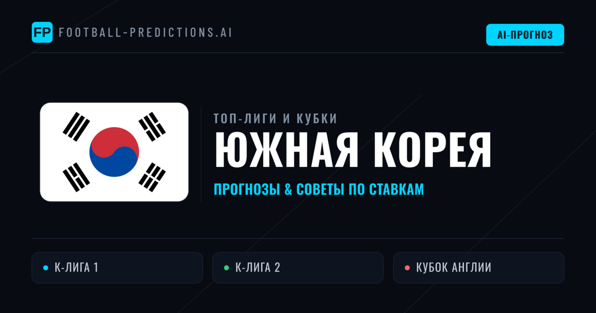 Прогнозы и советы по футболу Южная Корея