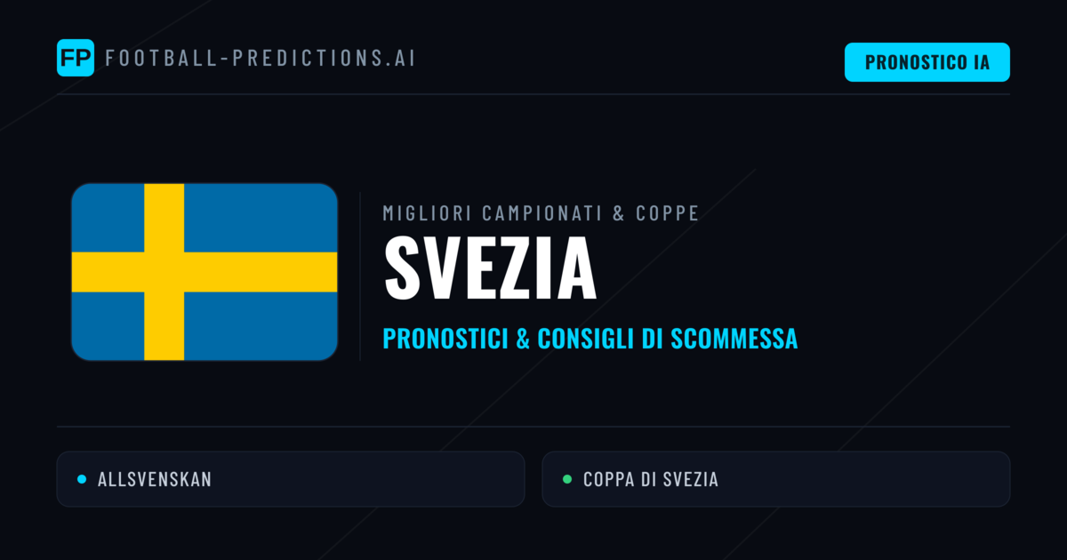 Pronostici Calcio Svezia — Scommesse e Consigli