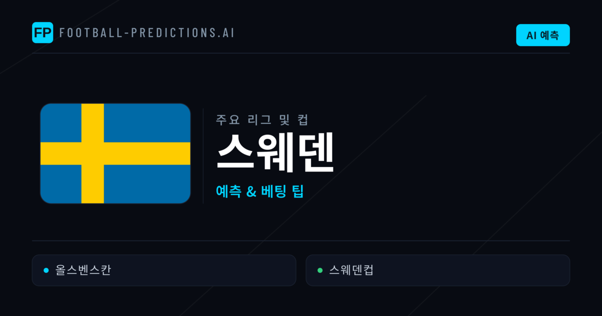 스웨덴 축구 예측 & 베팅 팁