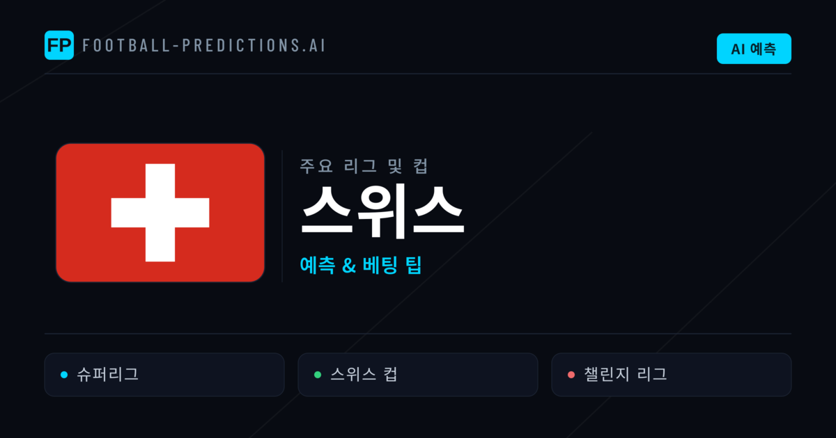 스위스 축구 예측 & 베팅 팁